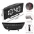 Despertador eletrônico design silencioso digital led grande display espelho rel - comprar online