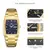 WWOOR-Relógios Masculinos de Luxo, Quartzo Dourado, Aço Desligado, Relógio Es - loja online