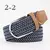 Zld 60 cores feminino casual malha pino fivela cinto masculino tecido lona elás - comprar online