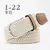 Zld 60 cores feminino casual malha pino fivela cinto masculino tecido lona elás - comprar online