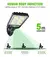 Poderoso LED Solar Outdoor Lâmpada De Parede, Recarregável Indução Do Corpo