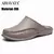 Imagem do Chinelos masculinos de EVA sem cadarço, sapatos baixos, exclusivos de praia da