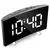 Despertador eletrônico design silencioso digital led grande display espelho rel