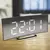 Despertador eletrônico design silencioso digital led grande display espelho rel - loja online