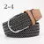 Zld 60 cores feminino casual malha pino fivela cinto masculino tecido lona elás na internet