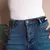 Cinto sem fivela para calças jeans, vestidos, moda sem fivela cinto elástico p