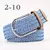 Zld 60 cores feminino casual malha pino fivela cinto masculino tecido lona elás - comprar online