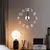 Relógio de parede design moderno luminoso sem moldura relógios de parede diy r na internet