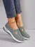 Sapatos femininos tênis respiráveis de cor sólida, tênis casuais de verão f - loja online