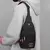 Bolsa de peito de negócios masculina multi-camada ombro único crossbody mochil - Sucessiva