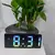 Controle de voz despertador digital temperatura snooze modo noturno relógio de