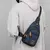Bolsa de peito de negócios masculina multi-camada ombro único crossbody mochil