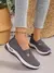 Sapatos femininos tênis respiráveis de cor sólida, tênis casuais de verão f - loja online