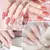 Limegirl extensão de unhas conjunto de gel uv para dedo francês extensão ráp na internet