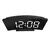 Despertador eletrônico design silencioso digital led grande display espelho rel - loja online