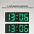 Despertador digital controle de voz temperatura snooze modo noturno relógio de na internet