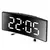 Despertador eletrônico design silencioso digital led grande display espelho rel - loja online