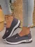 Sapatos femininos tênis respiráveis de cor sólida, tênis casuais de verão f - Sucessiva