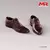 Sapatos masculinos de couro preto e branco, escala 1/6, sapatos sólidos de cava - Sucessiva