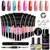 Limegirl extensão de unhas conjunto de gel uv para dedo francês extensão ráp - loja online