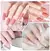Limegirl extensão de unhas conjunto de gel uv para dedo francês extensão ráp