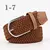 Imagem do Zld 60 cores feminino casual malha pino fivela cinto masculino tecido lona elás