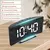 Despertador eletrônico design silencioso digital led grande display espelho rel na internet