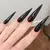 Conjunto de unhas falsas monocromáticas, Pressionar as pontas das unhas, Estile