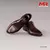 Sapatos masculinos de couro preto e branco, escala 1/6, sapatos sólidos de cava - Sucessiva
