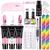 Limegirl extensão de unhas conjunto de gel uv para dedo francês extensão ráp na internet