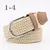 Imagem do Zld 60 cores feminino casual malha pino fivela cinto masculino tecido lona elás