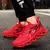 Flame masculino impresso tênis esvoaçante tecer sapatos esportivos confortáve - comprar online