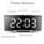 Despertador eletrônico design silencioso digital led grande display espelho rel - Sucessiva