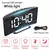 Despertador eletrônico design silencioso digital led grande display espelho rel - loja online