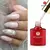 MSHARE Gel de extensão de unhas branco leitoso em uma garrafa 10ml Unhas autoni