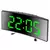Despertador eletrônico design silencioso digital led grande display espelho rel - comprar online
