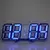 Imagem do Mesa 3d led despertador digital relógio de parede tempo/dados/temperatura para