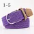Zld 60 cores feminino casual malha pino fivela cinto masculino tecido lona elás - loja online