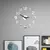 Relógio de parede design moderno luminoso sem moldura relógios de parede diy r - comprar online