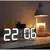 Mesa 3d led despertador digital relógio de parede tempo/dados/temperatura para - loja online