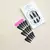 Conjunto de unhas falsas monocromáticas, Pressionar as pontas das unhas, Estile