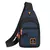 Bolsa de peito de negócios masculina multi-camada ombro único crossbody mochil - loja online