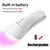 Lâmpada led uv portátil para unhas, lâmpada de combustão recarregável, mini na internet