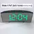 Despertador eletrônico design silencioso digital led grande display espelho rel