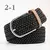 Zld 60 cores feminino casual malha pino fivela cinto masculino tecido lona elás - Sucessiva