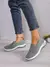 Sapatos femininos tênis respiráveis de cor sólida, tênis casuais de verão f - comprar online