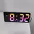 Despertador digital controle de voz temperatura snooze modo noturno relógio de na internet