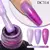 Mtssii-AurorasEsmalte de Gel de Base de Borracha Térmica, Mudando, Nu, Roxo, Br - Sucessiva