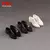 Sapatos masculinos de couro preto e branco, escala 1/6, sapatos sólidos de cava