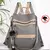 Mochila Anti-Roubo Impermeável para Mulheres, Bolsas de Ombro Oxford, Mochila E